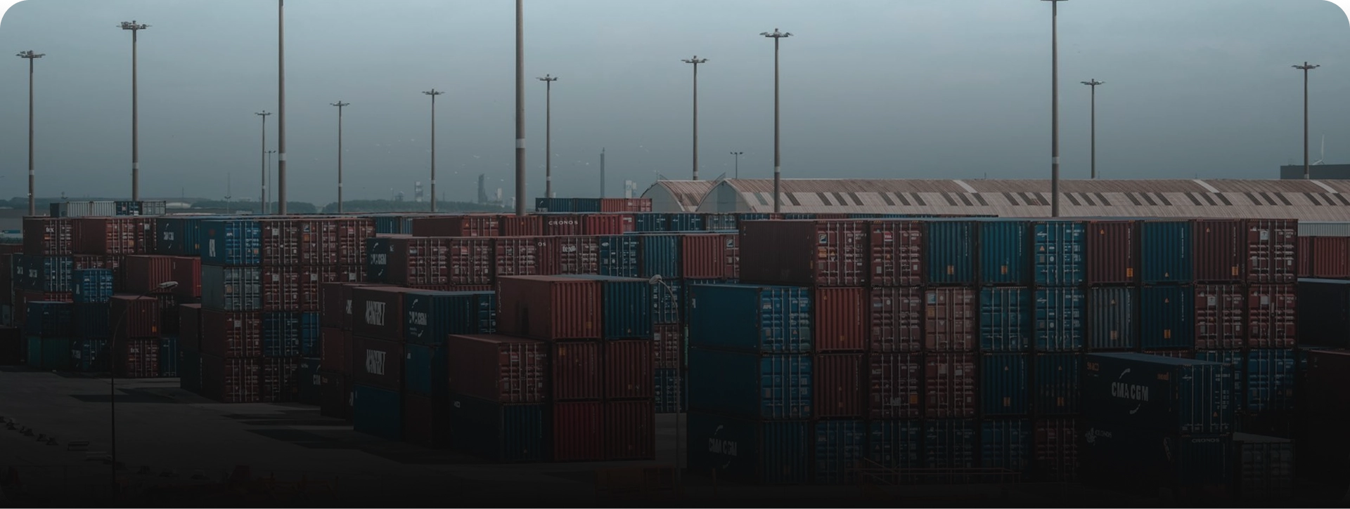 Image of a Shipyard with Containers